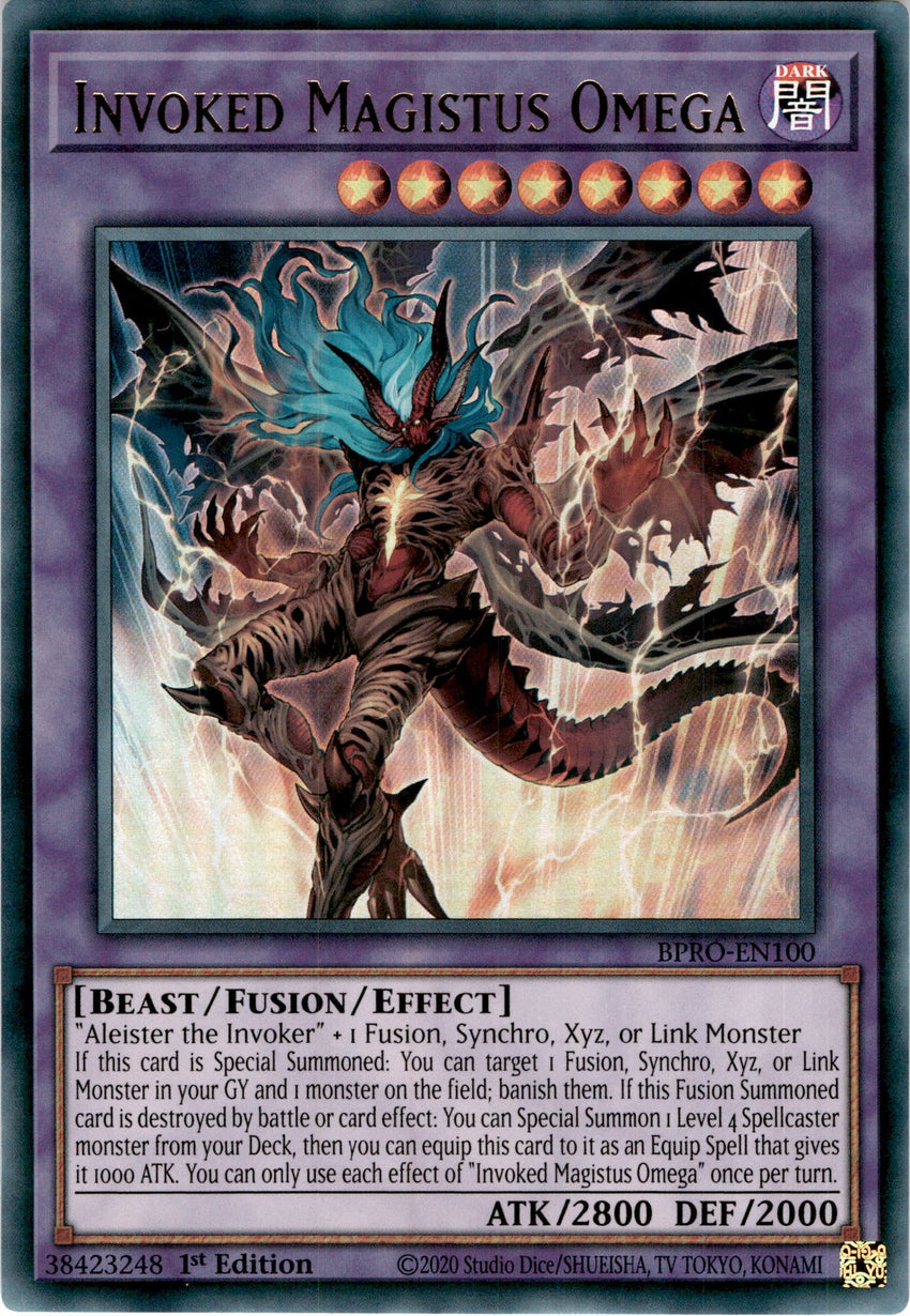 Invoked Magistus Omega - (BPRO-EN100) - [Ultra Rare] 1st Edition