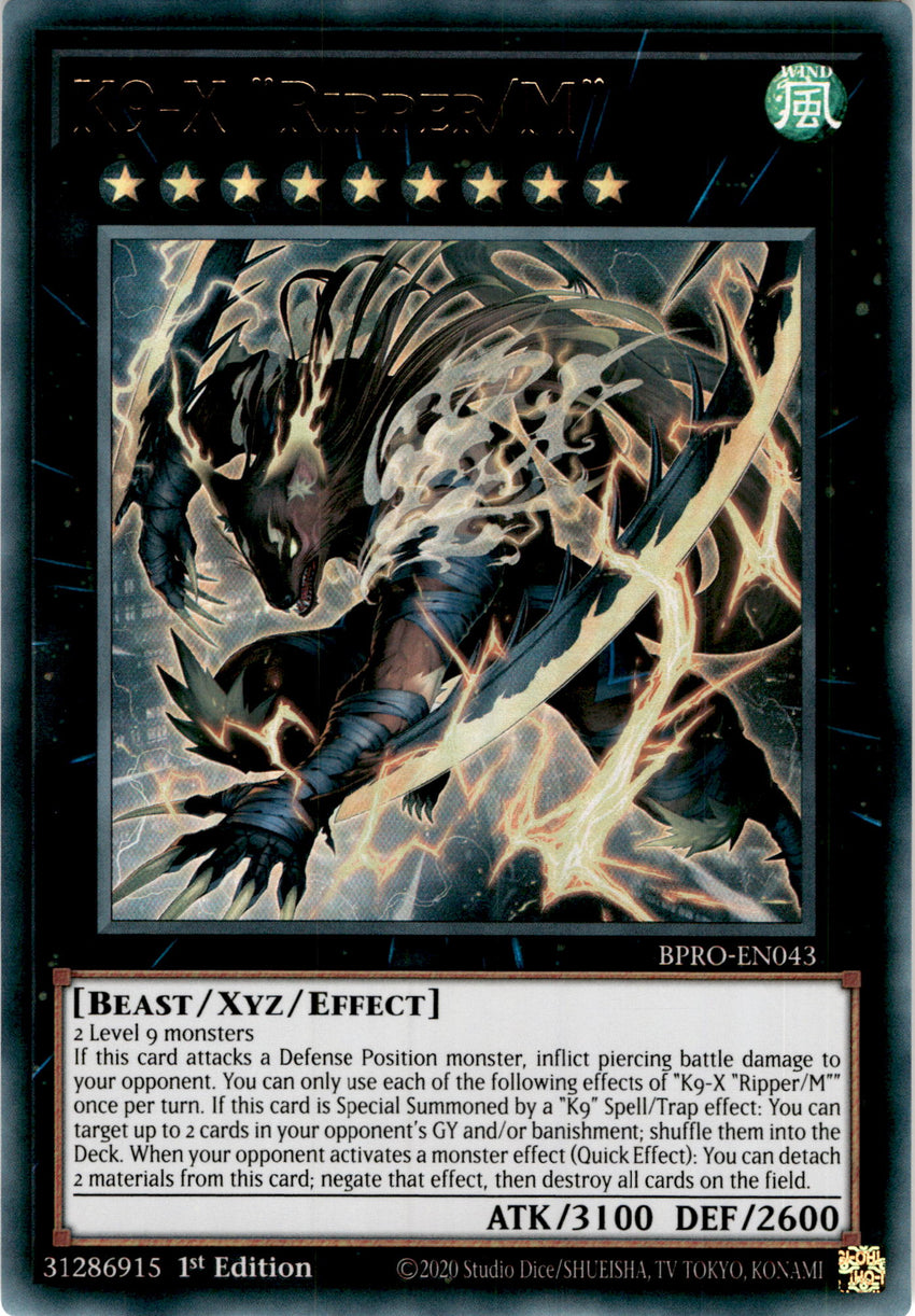 K9-X "Ripper/M" - (BPRO-EN043) - [Ultra Rare] 1st Edition