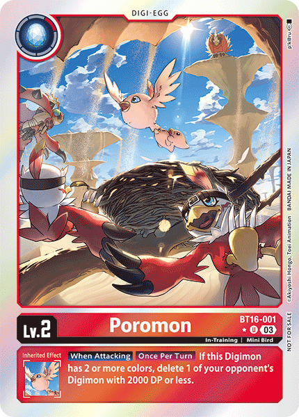 Poromon BT16-001 - BT16 Beginning Observer Box Topper Promo