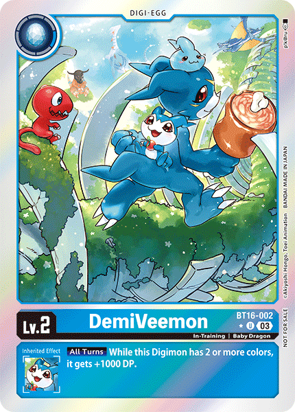 DemiVeemon BT16-002 - BT16 Beginning Observer Box Topper Promo