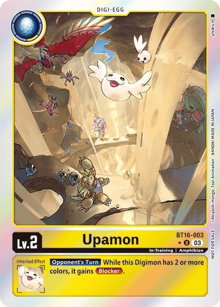Upamon BT16-003 - BT16 Beginning Observer Box Topper Promo