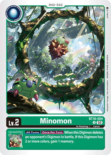 Minomon BT16-004 - Uncommon BT16 Beginning Observer