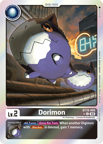 Dorimon BT16-005 - BT16 Beginning Observer Box Topper Promo