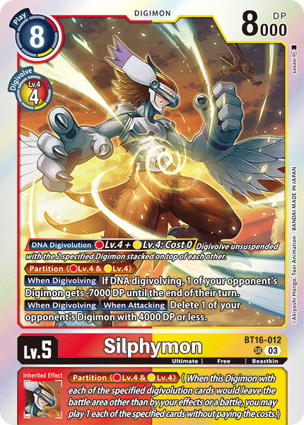 Silphymon BT16-012 - Super Rare BT16 Beginning Observer