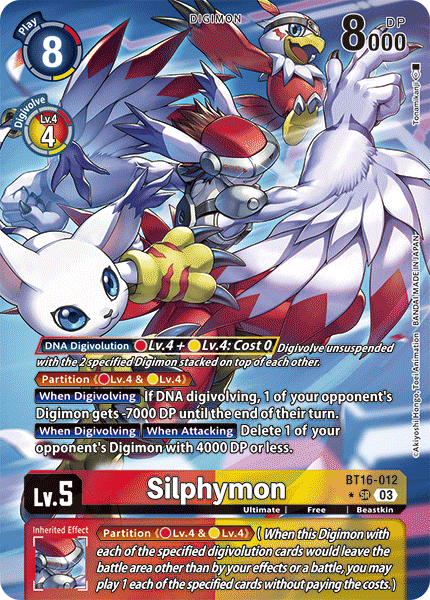 ALTERNATE ART Silphymon BT16-012 - SR BT16 Beginning Observer