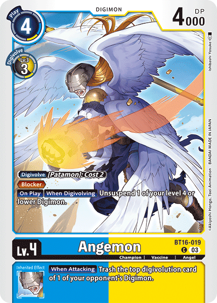 Angemon BT16-019 - Common BT16 Beginning Observer