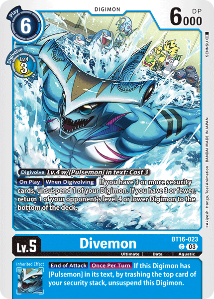 Divemon BT16-023 - Common BT16 Beginning Observer