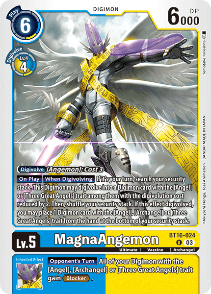 MagnaAngemon BT16-024 - Uncommon BT16 Beginning Observer