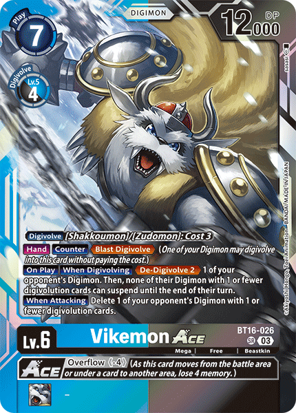 Vikemon ACE BT16-026 - Super Rare BT16 Beginning Observer