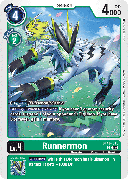 Runnermon BT16-043 - Common BT16 Beginning Observer