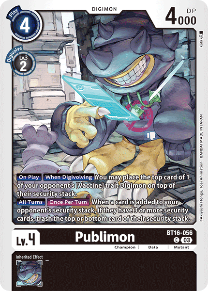 Publimon BT16-056 - Common BT16 Beginning Observer