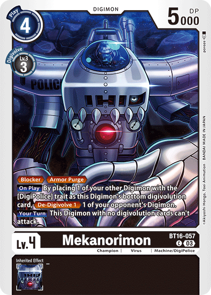 Mekanorimon BT16-057 - Common BT16 Beginning Observer