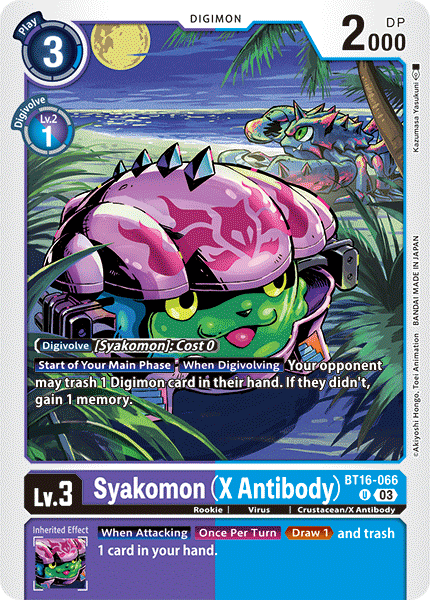 Syakomon (X Antibody) BT16-066 - Uncommon BT16 Beginning Observer