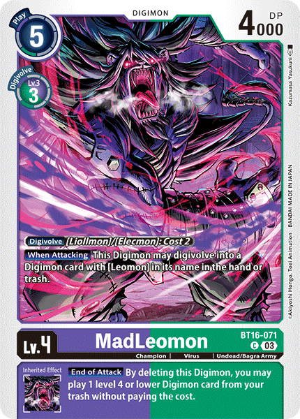 MadLeomon BT16-071 - Common BT16 Beginning Observer