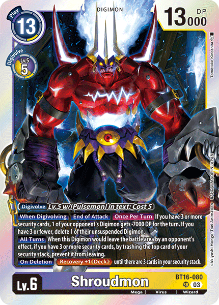 Shroudmon BT16-080 - Super Rare BT16 Beginning Observer
