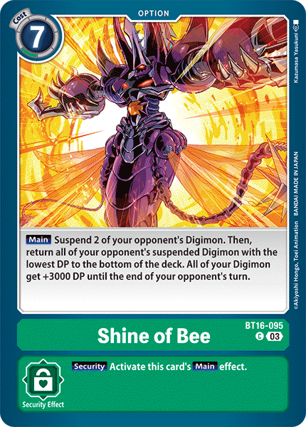 Shine of Bee BT16-095 - Common BT16 Beginning Observer