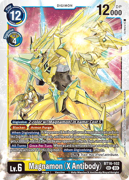 Magnamon (X Antibody) BT16-102 - Secret Rare BT16 Beginning Observer