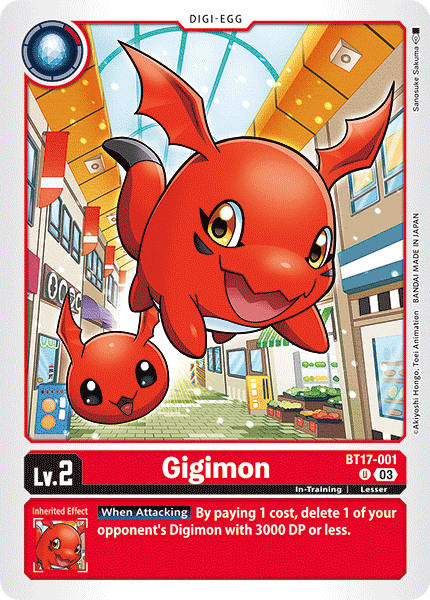 Gigimon BT17-001 - Uncommon BT17 Secret Crisis