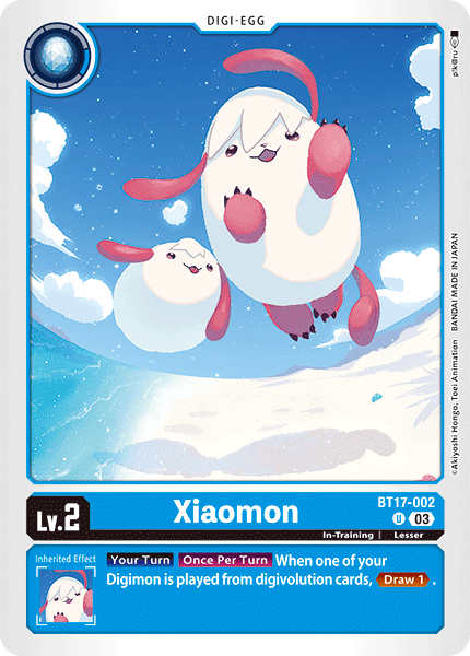 Xiaomon BT17-002 - Uncommon BT17 Secret Crisis