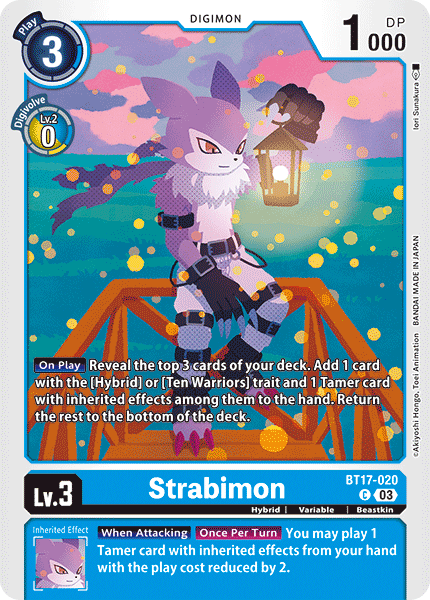 Strabimon BT17-020 - Common BT17 Secret Crisis