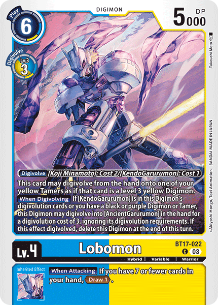 Lobomon BT17-022 - Common BT17 Secret Crisis