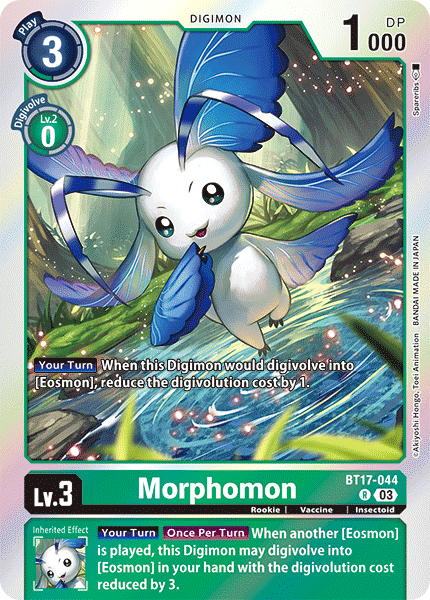 Morphomon BT17-044 - Rare BT17 Secret Crisis