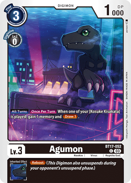 Agumon BT17-052 - Common BT17 Secret Crisis