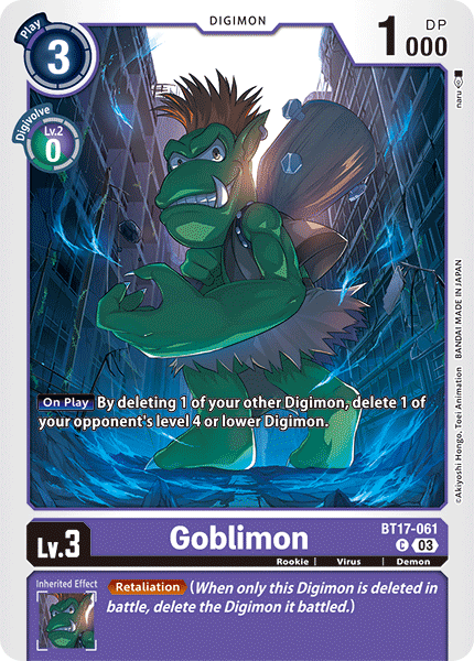 Goblimon BT17-061 - Common BT17 Secret Crisis