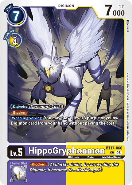 HippoGryphonmon BT17-066 - Common BT17 Secret Crisis