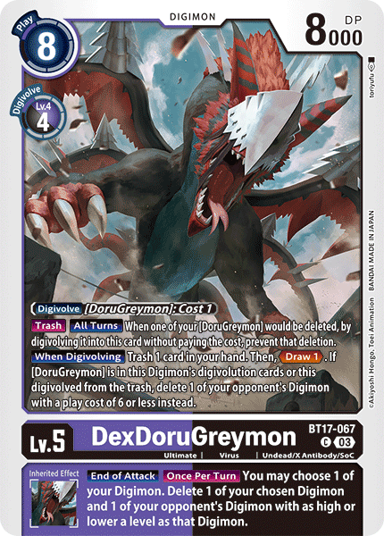 DexDoruGreymon BT17-067 - Common BT17 Secret Crisis