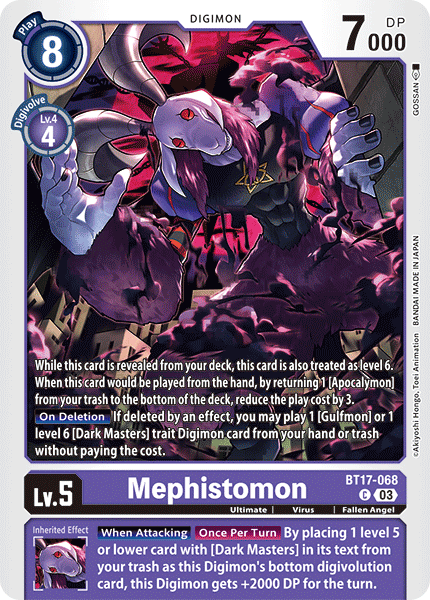Mephistomon BT17-068 - Common BT17 Secret Crisis