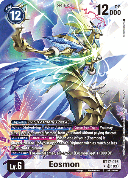 ALTERNATE ART Eosmon BT17-076 - SR BT17 Secret Crisis