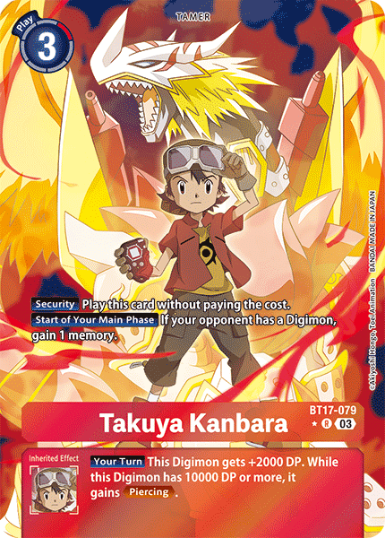ALTERNATE ART Takuya Kanbara BT17-079 - R BT17 Secret Crisis