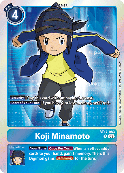 Koji Minamoto BT17-083 - Rare BT17 Secret Crisis