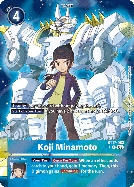 ALTERNATE ART Koji Minamoto BT17-083 - R BT17 Secret Crisis