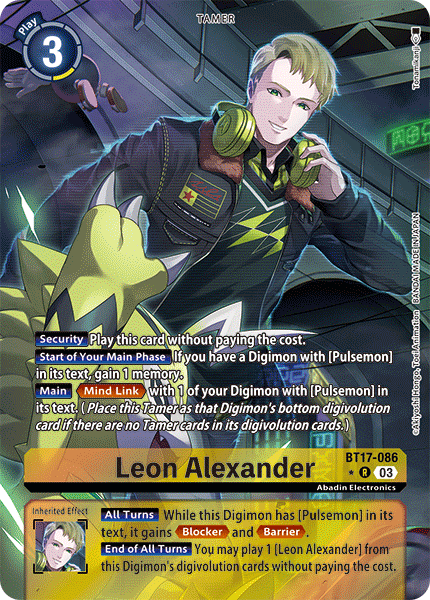 ALTERNATE ART Leon Alexander BT17-086 - R BT17 Secret Crisis
