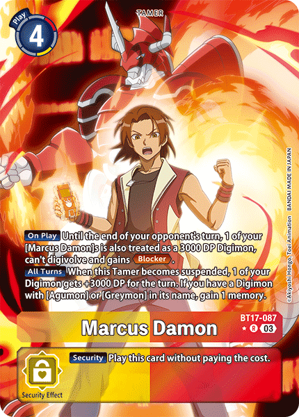 ALTERNATE ART Marcus Damon BT17-087 - R BT17 Secret Crisis