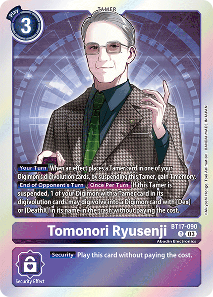 Tomonori Ryusenji BT17-090 - Rare BT17 Secret Crisis
