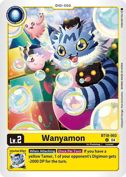 Wanyamon BT18-003 - Uncommon BT18-19 Special Booster VER 2.0