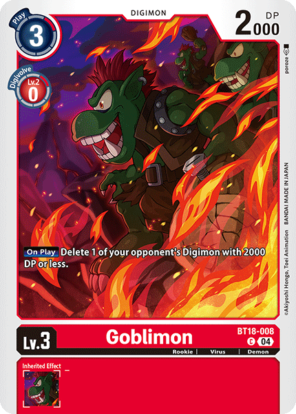 Goblimon BT18-008 - Common BT18-19 Special Booster VER 2.0