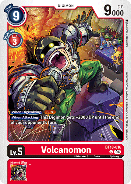 Volcanomon BT18-016 - Common BT18-19 Special Booster VER 2.0