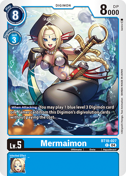 Mermaimon BT18-027 - Common BT18-19 Special Booster VER 2.0