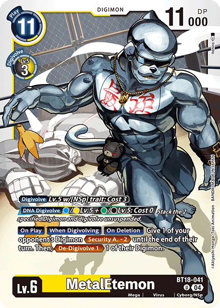 MetalEtemon BT18-041 - Uncommon BT18-19 Special Booster VER 2.0