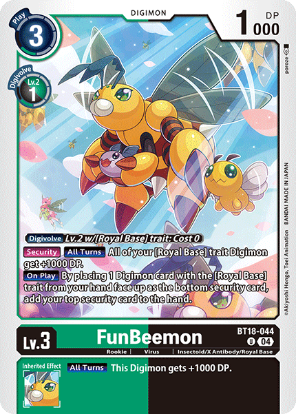 FunBeemon BT18-044 - Uncommon BT18-19 Special Booster VER 2.0