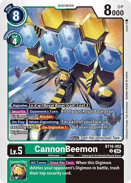 CannonBeemon BT18-052 - Uncommon BT18-19 Special Booster VER 2.0
