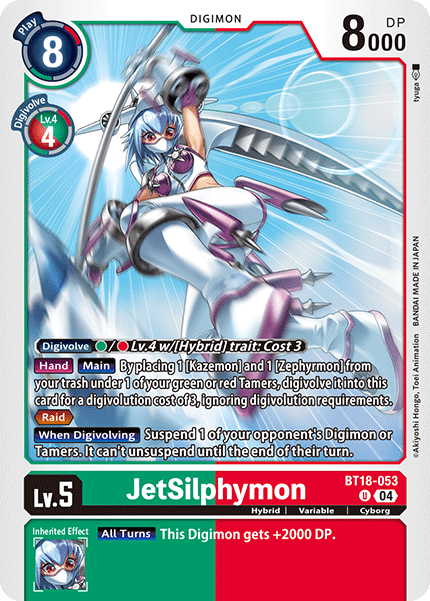 JetSilphymon BT18-053 - Uncommon BT18-19 Special Booster VER 2.0