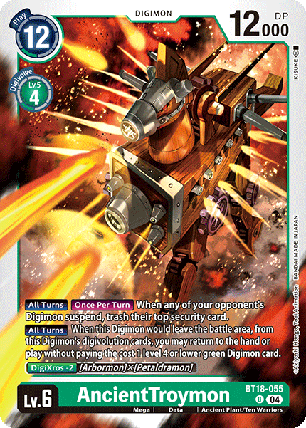 AncientTroymon BT18-055 - Uncommon BT18-19 Special Booster VER 2.0