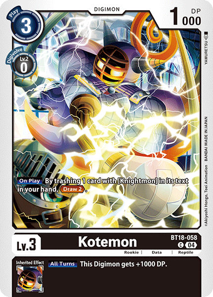 Kotemon BT18-058 - Common BT18-19 Special Booster VER 2.0