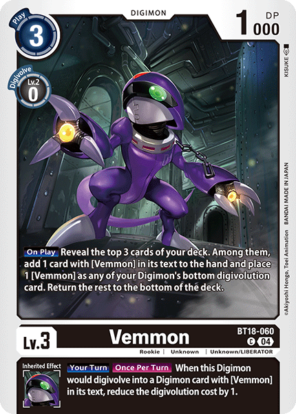 Vemmon BT18-060 - Common BT18-19 Special Booster VER 2.0