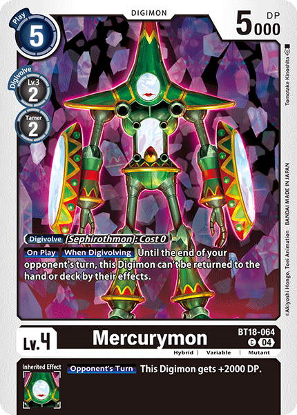 Mercurymon BT18-064 - Common BT18-19 Special Booster VER 2.0